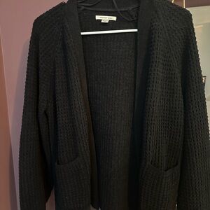 American Eagle Outfitters Black Textured Cardigan